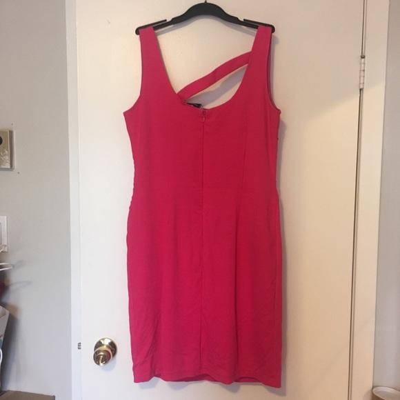 NWOT Point Zero Neon Pink Sheath Sleeveless Dress - Picture 4 of 8